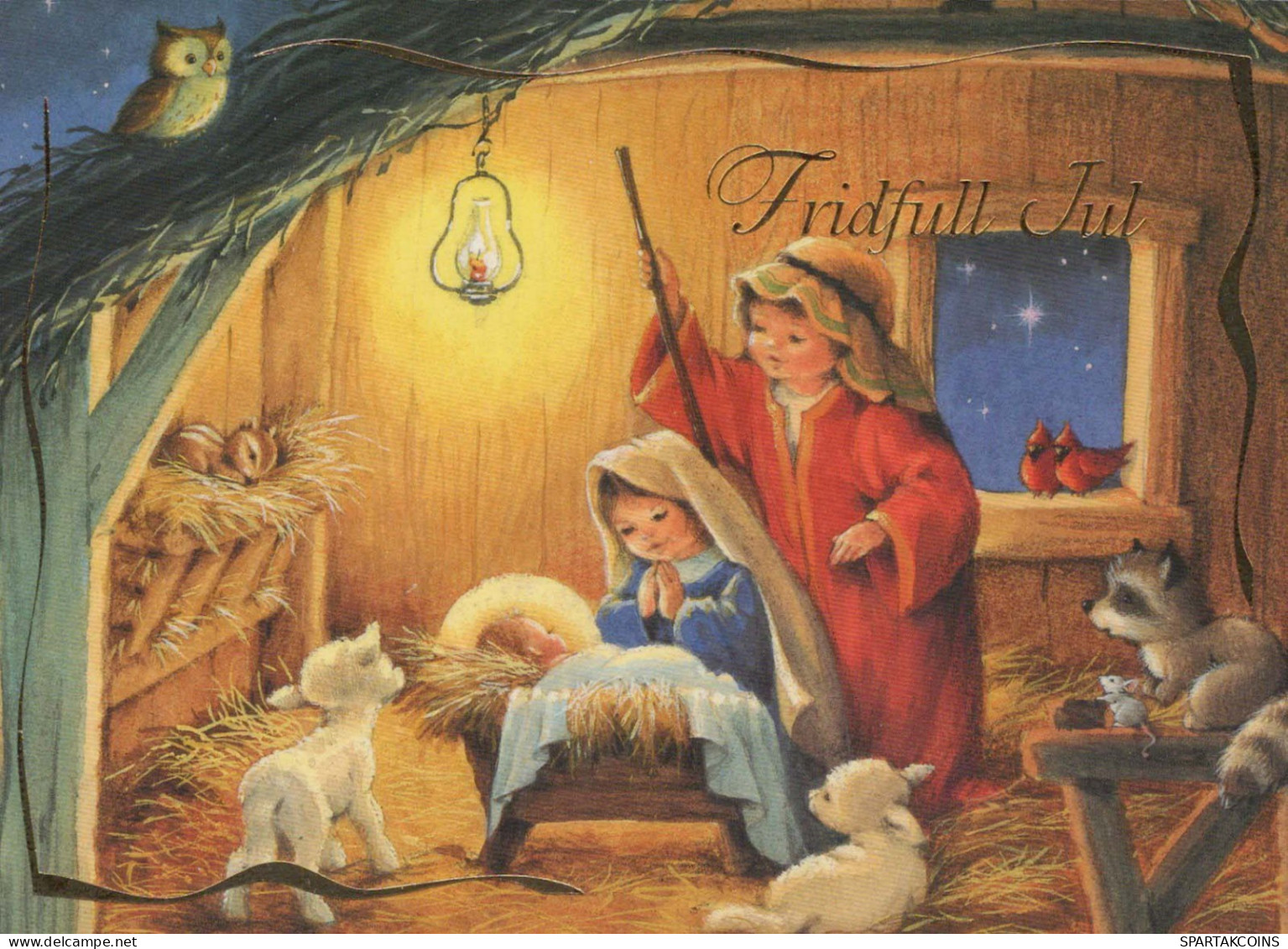 CRISTO SANTO Gesù Bambino Natale Religione Vintage Cartolina CPSM #PBP705.IT - Jesus