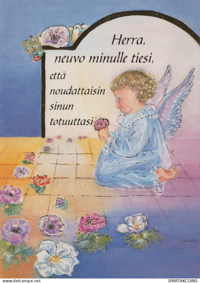 ANGELO Natale Vintage Cartolina CPSM #PBP511.IT - Angels