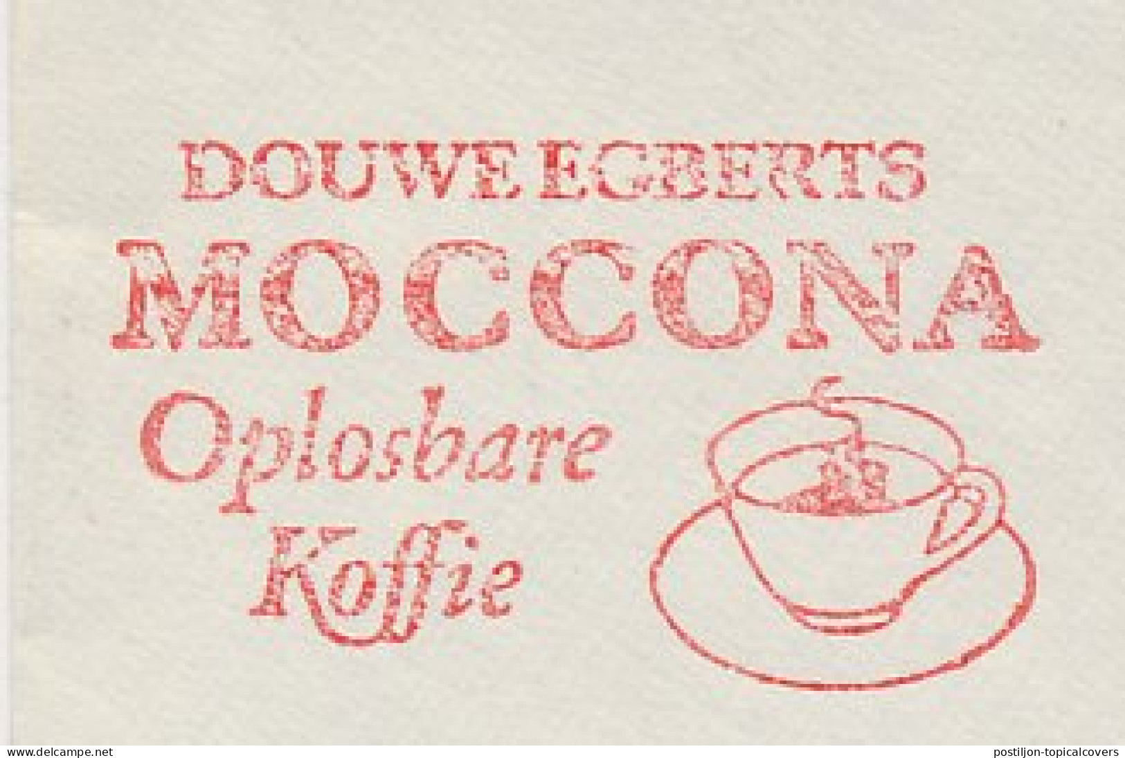 Meter Cover Netherlands 1957 Moccona - Soluble Coffee - Douwe Egberts - Utrecht - Autres & Non Classés