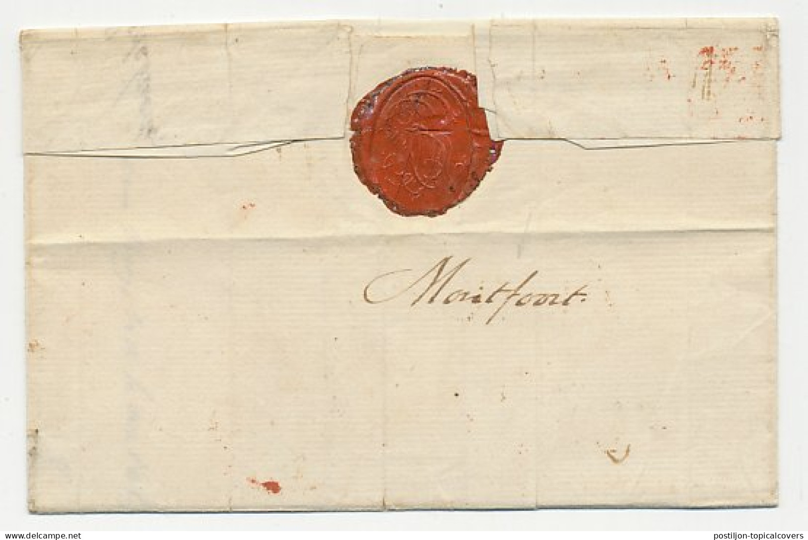 Distributiekantoor Montfoort - Utrecht - Franeker 1829 - ...-1852 Préphilatélie