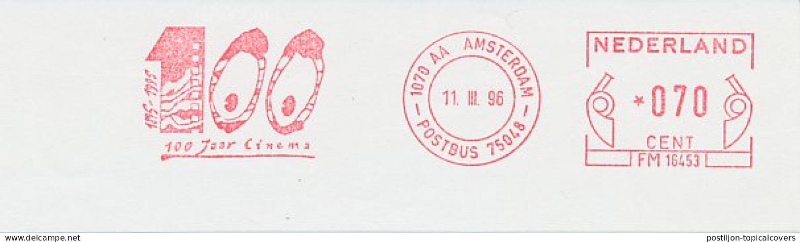 Meter Cut Netherlands 1996 100 Years Cinema - Cinema