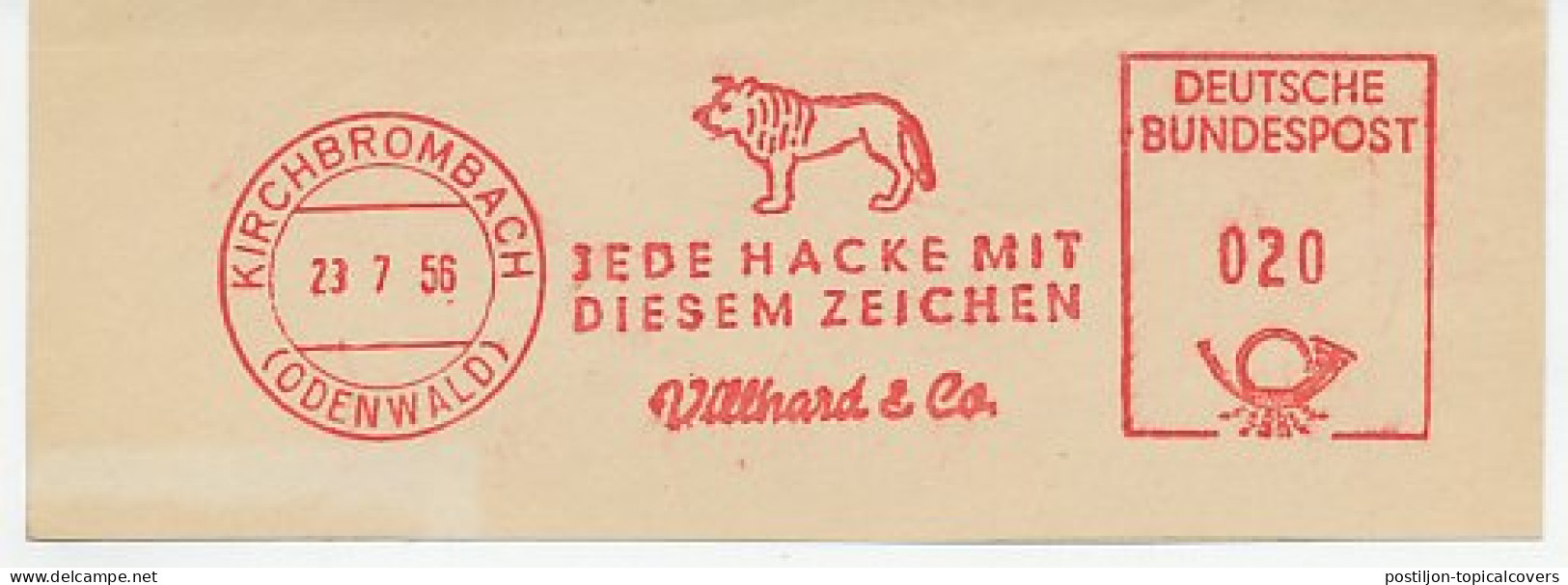 Meter Cut Germany 1956 Lion - Autres & Non Classés