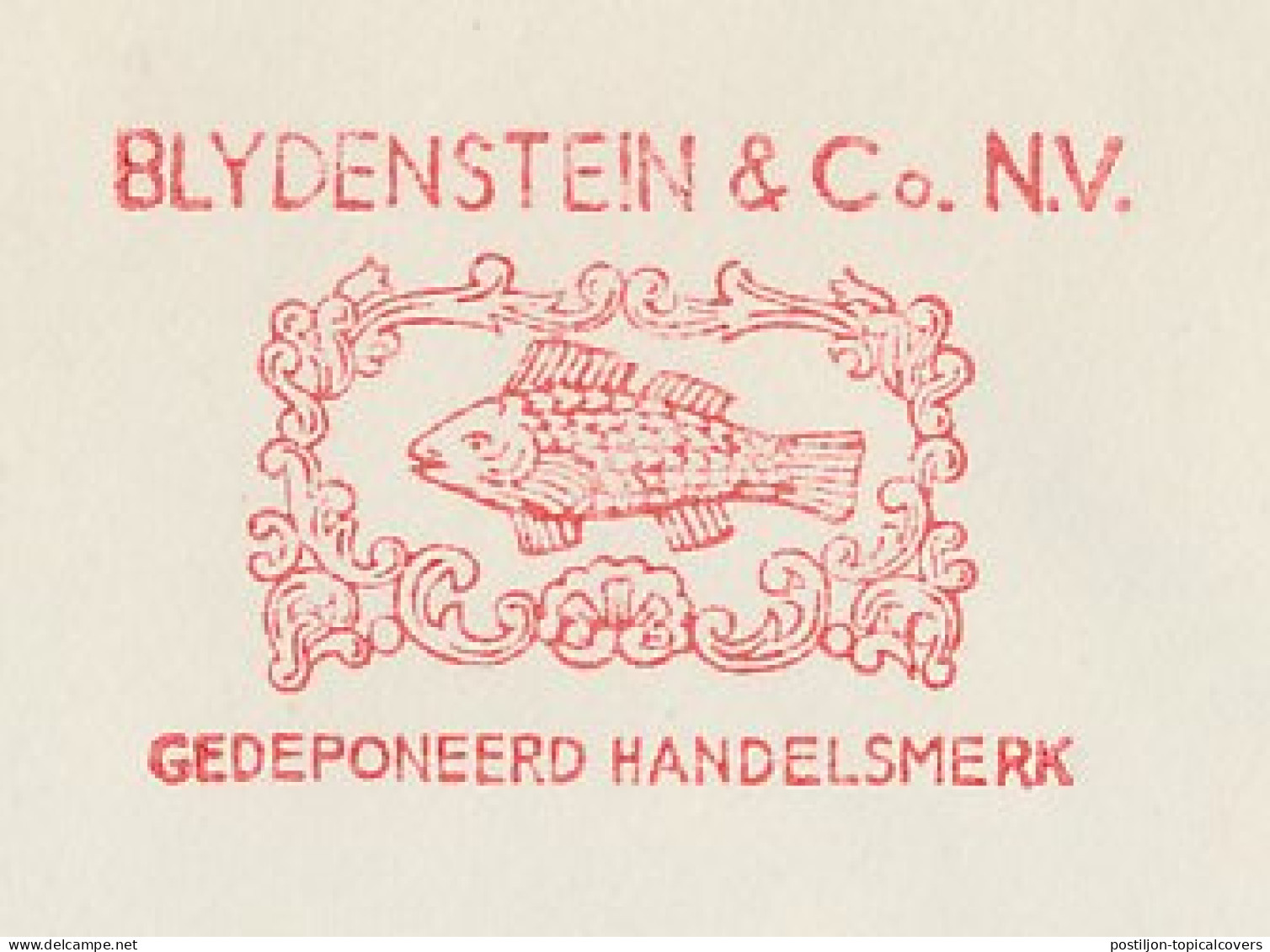 Meter Cover Netherlands 1962 Fish - Enschede - Vissen