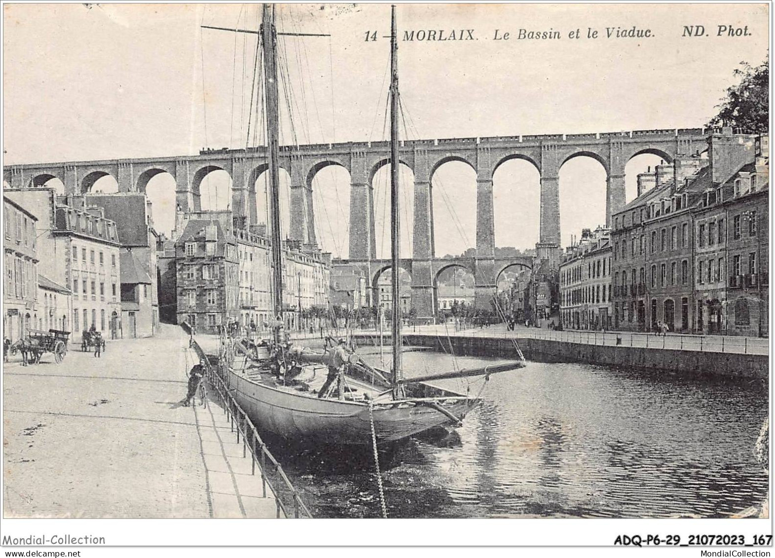 ADQP6-29-0578 - MORLAIX - Le Bassin Et Le Viaduc - Morlaix
