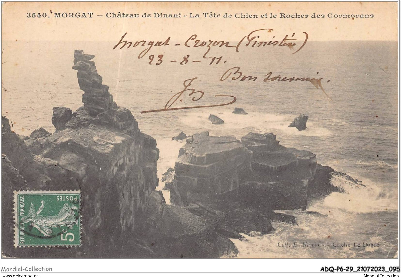 ADQP6-29-0542 - MORGAT - Château De Dinant - La Tête De Chien Et Le Rocher Des Cormorans - Morgat