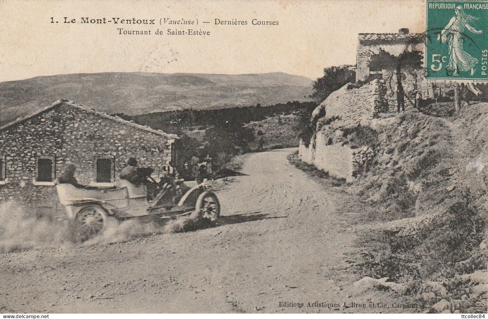 CPA-84-Le Mont Ventoux-Dernières Courses-Tournant De Saint Estève-Gros Plan - Sonstige & Ohne Zuordnung