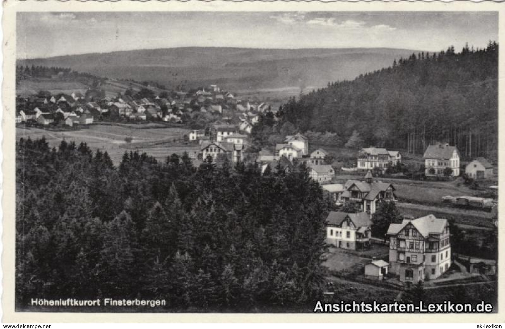 Ansichtskarte Finsterbergen-Friedrichroda Totalansicht 1940 - Friedrichroda