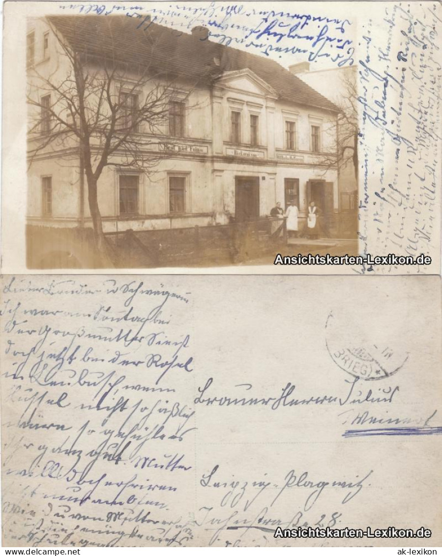 Fotokarte Brot U. Feinbäckerei Von Wilhelm Hoffmann Bz. Brieg Schlesien 1920 - To Identify