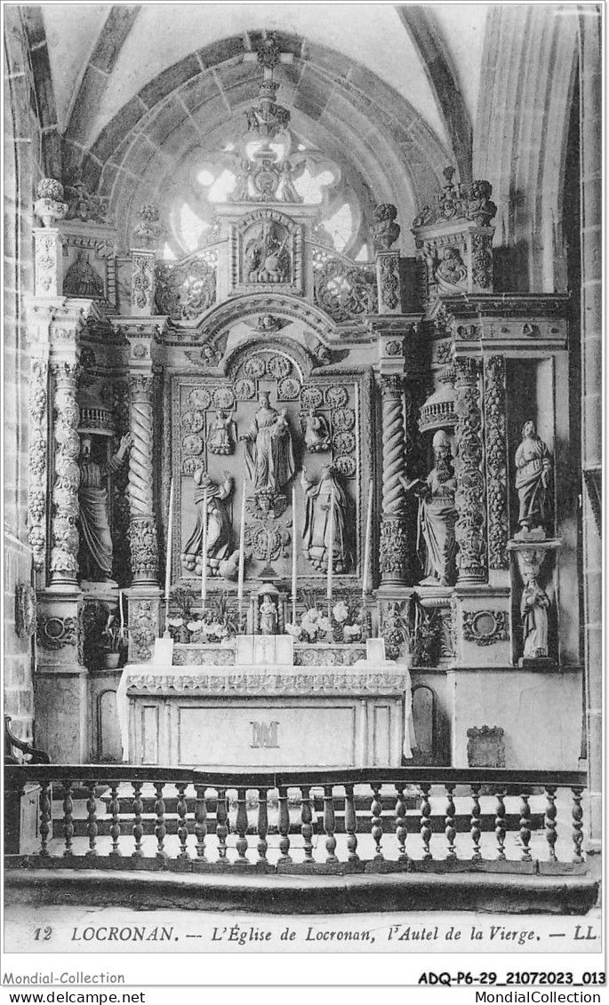 ADQP6-29-0501 - LOCRONAN - L'église De Locronan - L'autel De La Vierge - Locronan