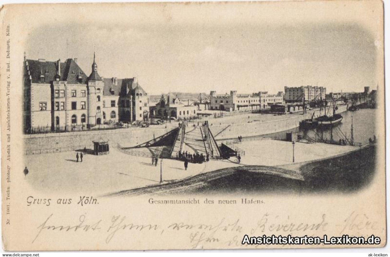 Ansichtskarte Köln Gesamtansicht Des Neuen Hafens 1904 - Koeln