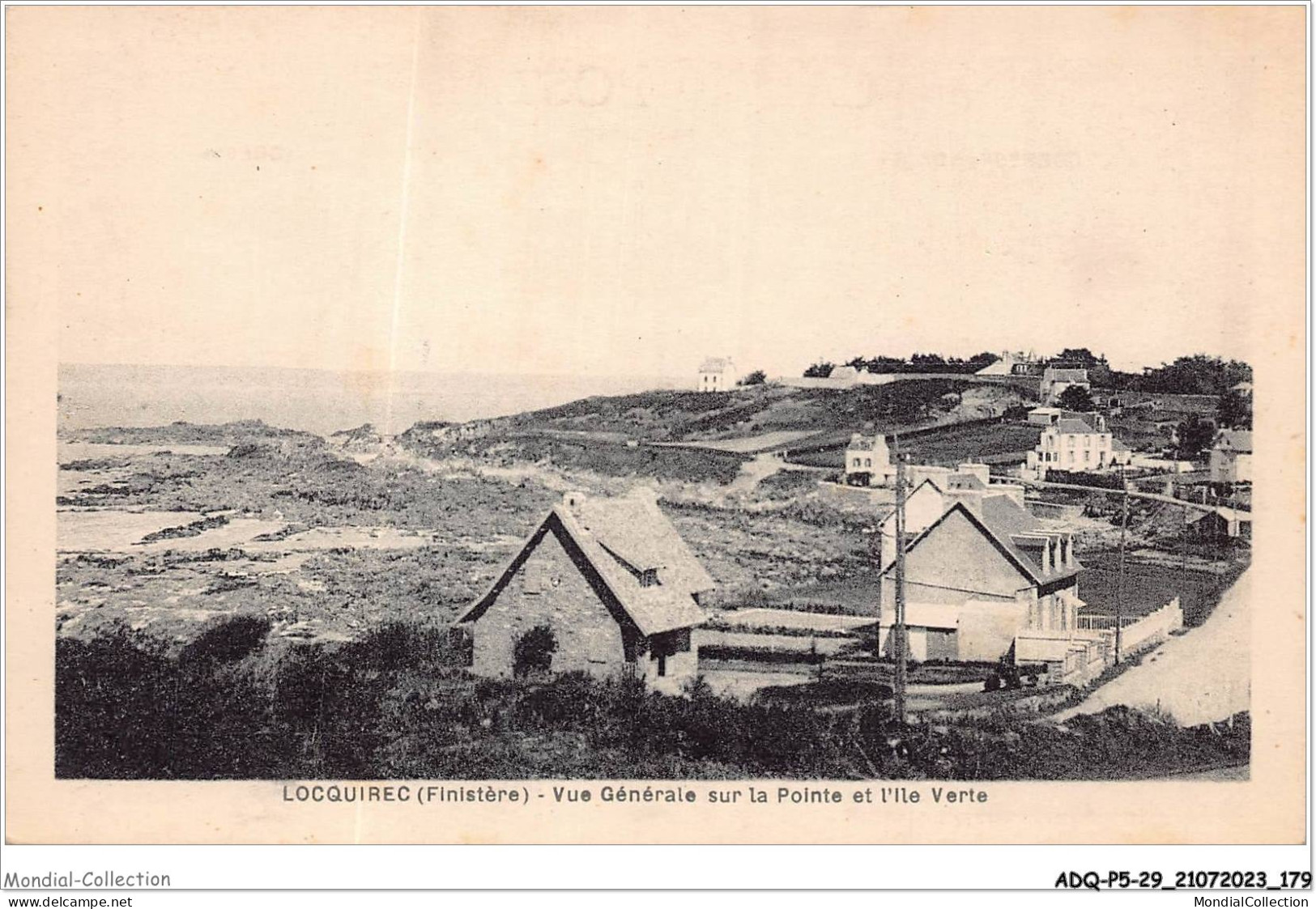 ADQP5-29-0482 - LOCQUIREC - Vue Générale Sur La Pointe De L'ile Verte - Locquirec