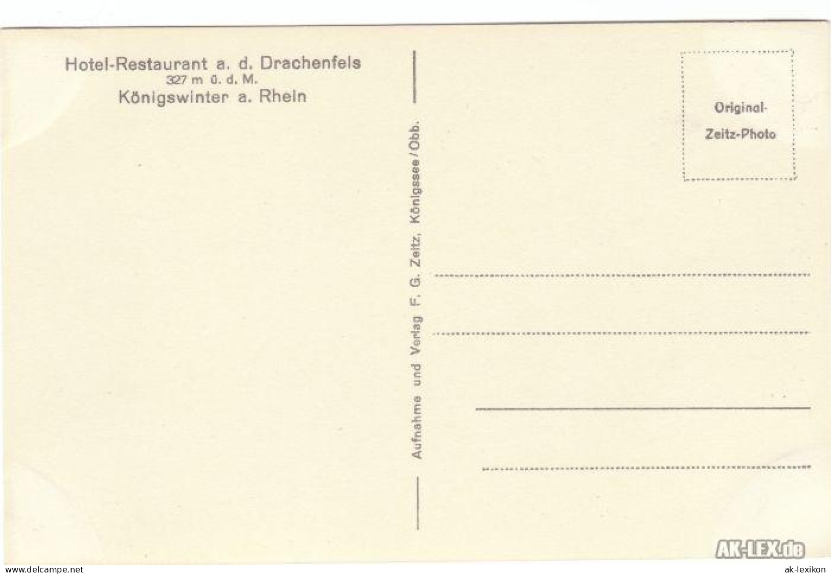Königswinter Drachenfels Mit Blick A. Nonnenwerth U. Grefenwerth - Foto AK 1935 - Königswinter