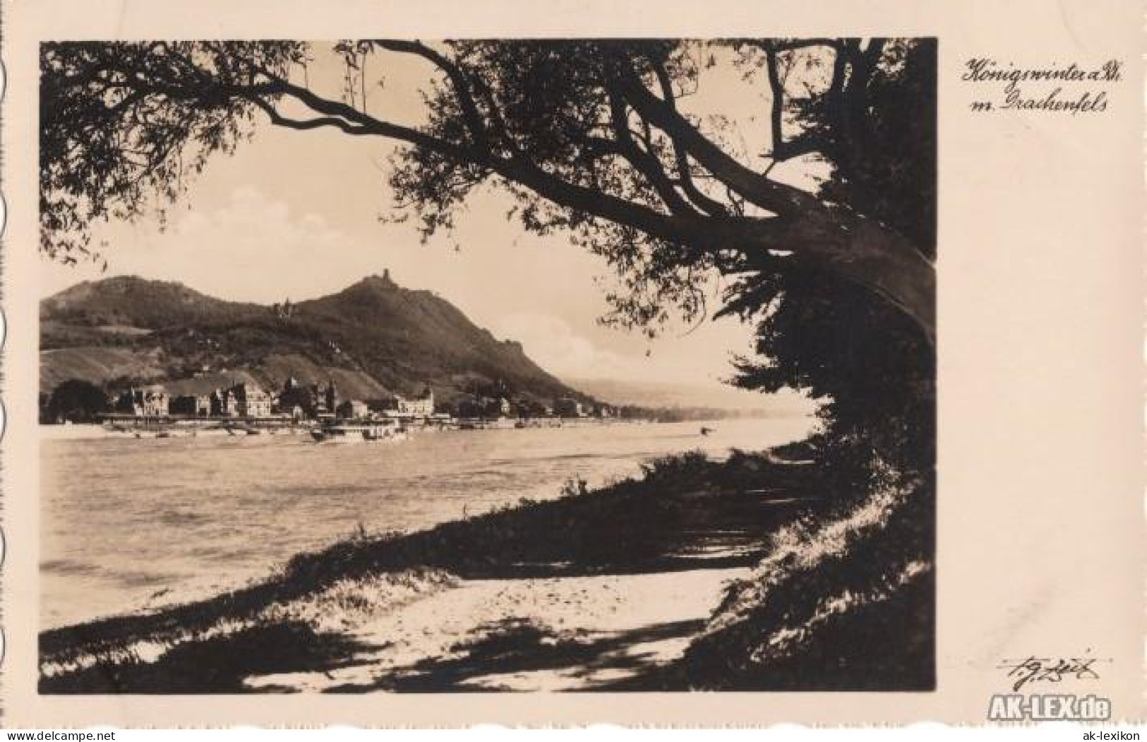 Ansichtskarte Königswinter Panorama Mit Drachenfels - Foto AK Ca 1936 1936 - Koenigswinter