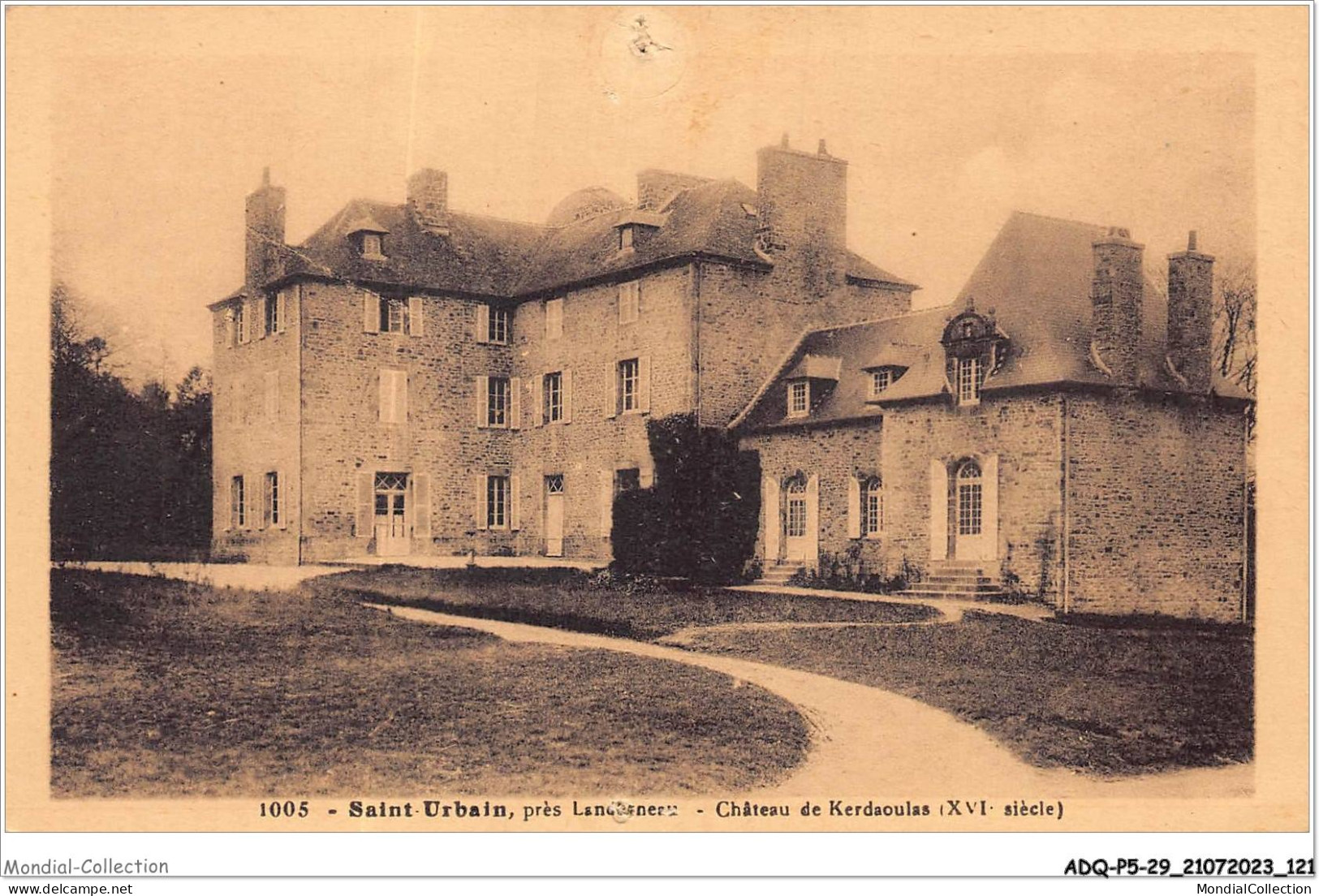 ADQP5-29-0453 - Saint Urbain - Près LANDERNEAU - Château De Kerdaoulas - Landerneau