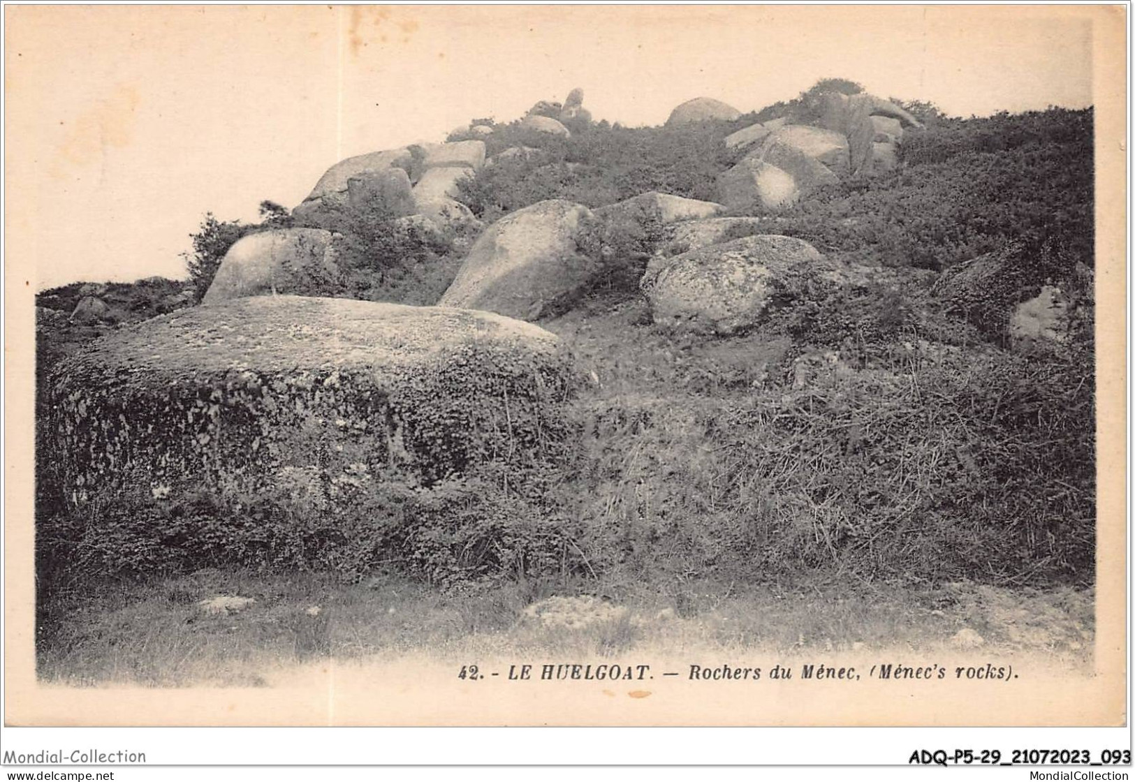 ADQP5-29-0439 - LE HUELGOAT - Rochers Ménec - Châteaulin