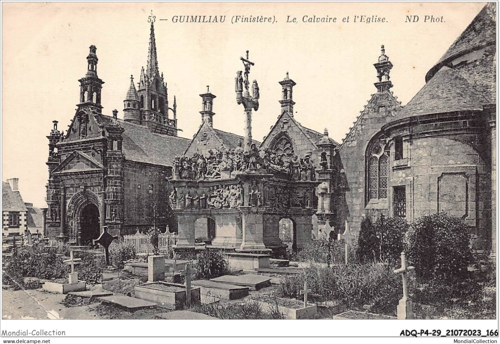 ADQP4-29-0369 - GUIMILIAU - Le Calvaire Et L'église - Guimiliau