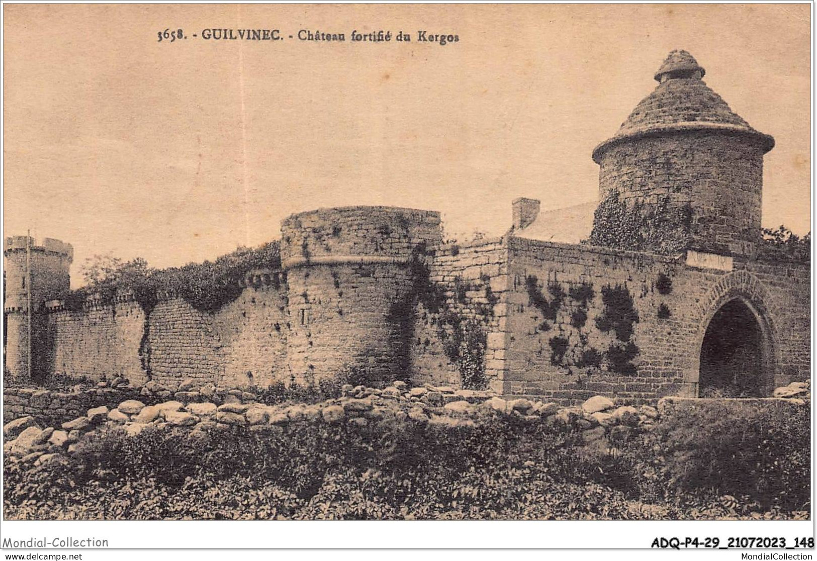 ADQP4-29-0360 - GUILVINEC - Château Fortifié Du Kergos - Guilvinec