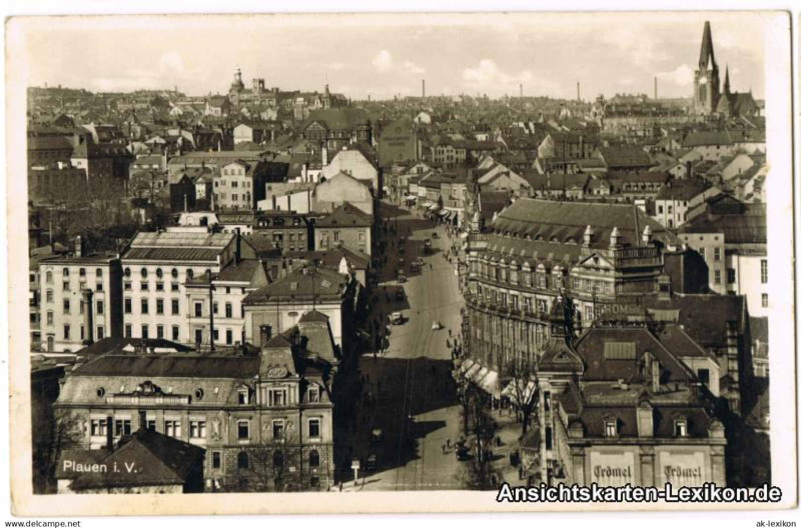 Ansichtskarte Plauen (Vogtland) Bahnhofstraße 1940  - Plauen