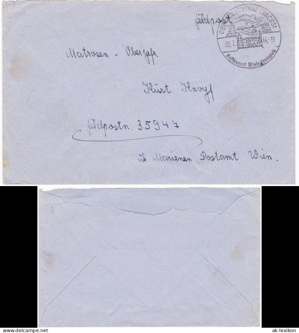 Feldpost Marine über Marine Postamt Wien Deckadresse G 20.7. 1944 - Zonder Classificatie