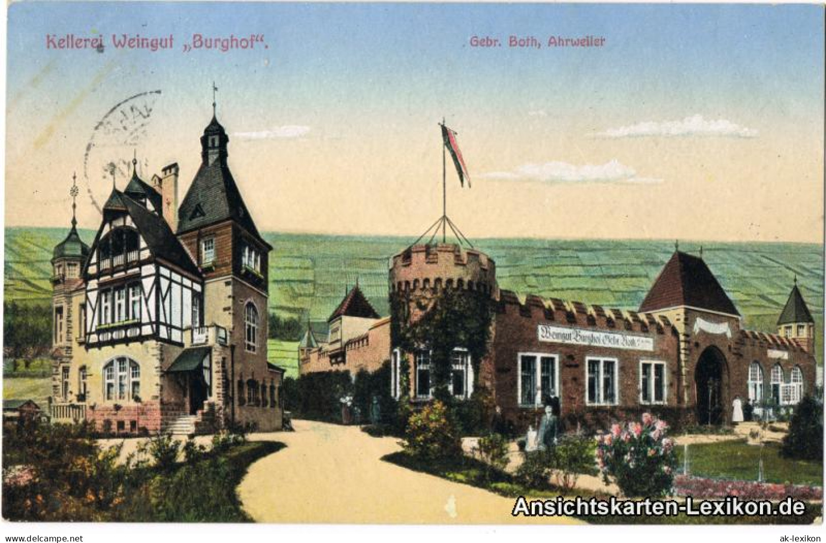 Ansichtskarte Bad Neuenahr-Ahrweiler Weingut Burghof 1914  - Bad Neuenahr-Ahrweiler
