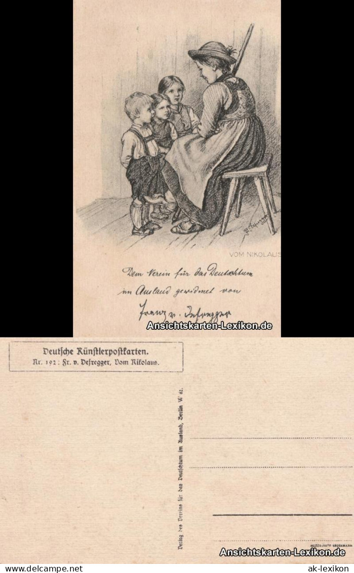 Ansichtskarte  VOM NIKOLAUS 1922  - Sonstige & Ohne Zuordnung
