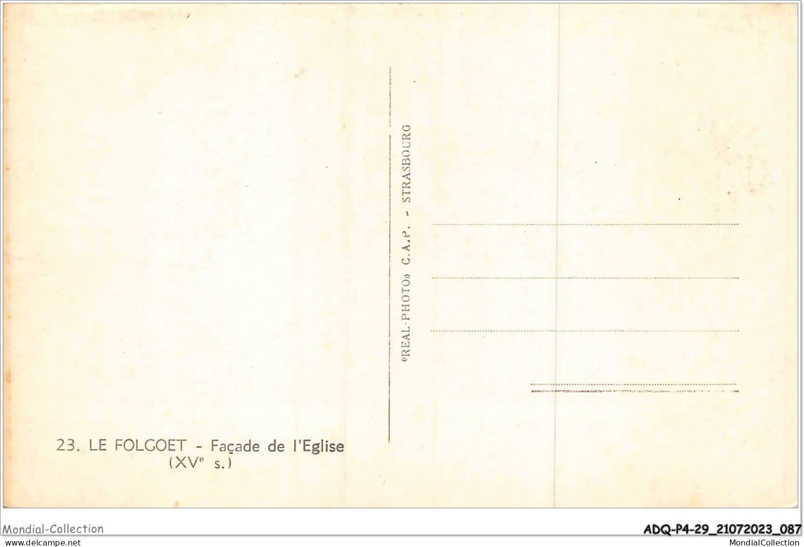 ADQP4-29-0329 - LE FOLGOET - Façade De L'église - Le Folgoët