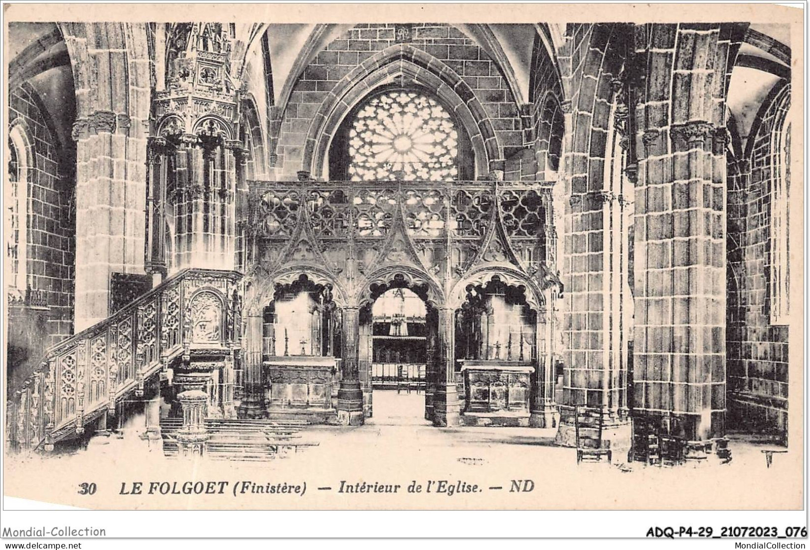 ADQP4-29-0324 - LE FOLGOET - Intérieur De L'église - Le Folgoët