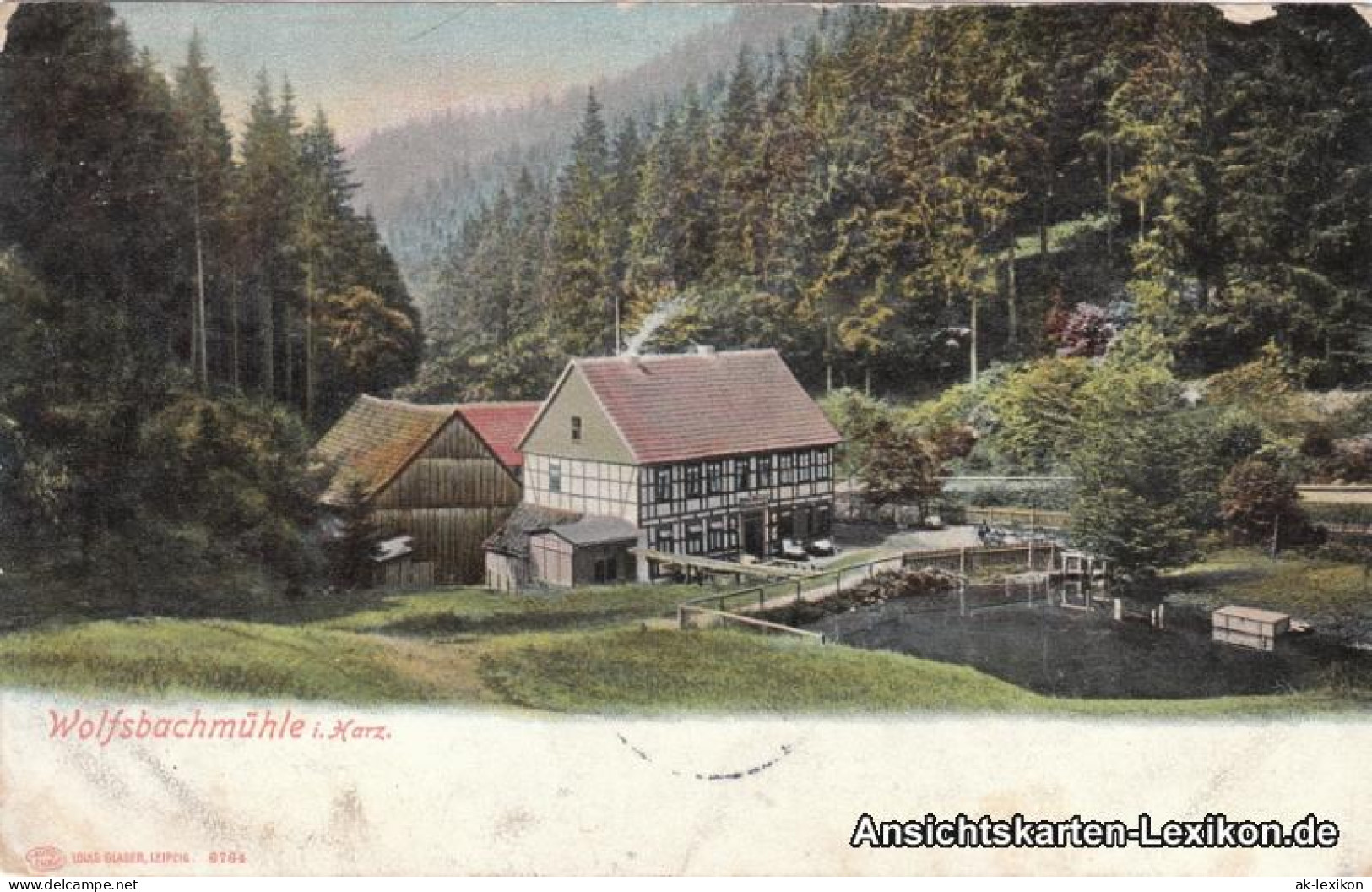 Ansichtskarte Braunlage Partie An Der Wolfsbachmühle 1906  - Braunlage