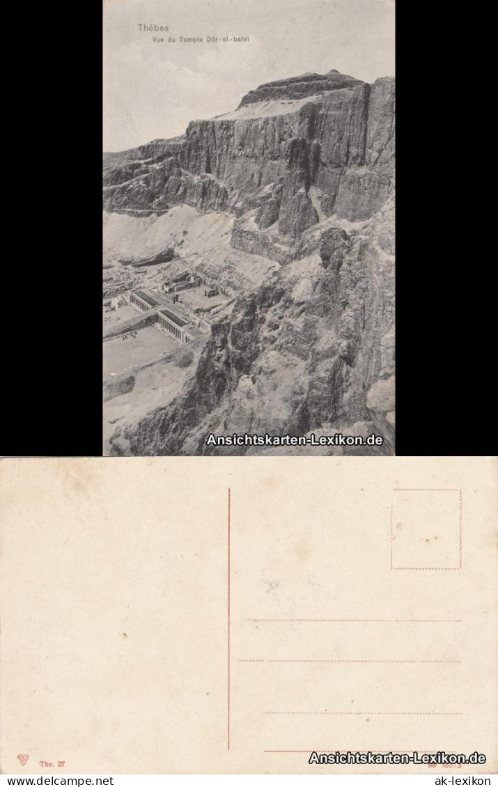 Postcard Theben Waset / Niut-reset Blick Auf Den Tempel 1914 - Otros & Sin Clasificación