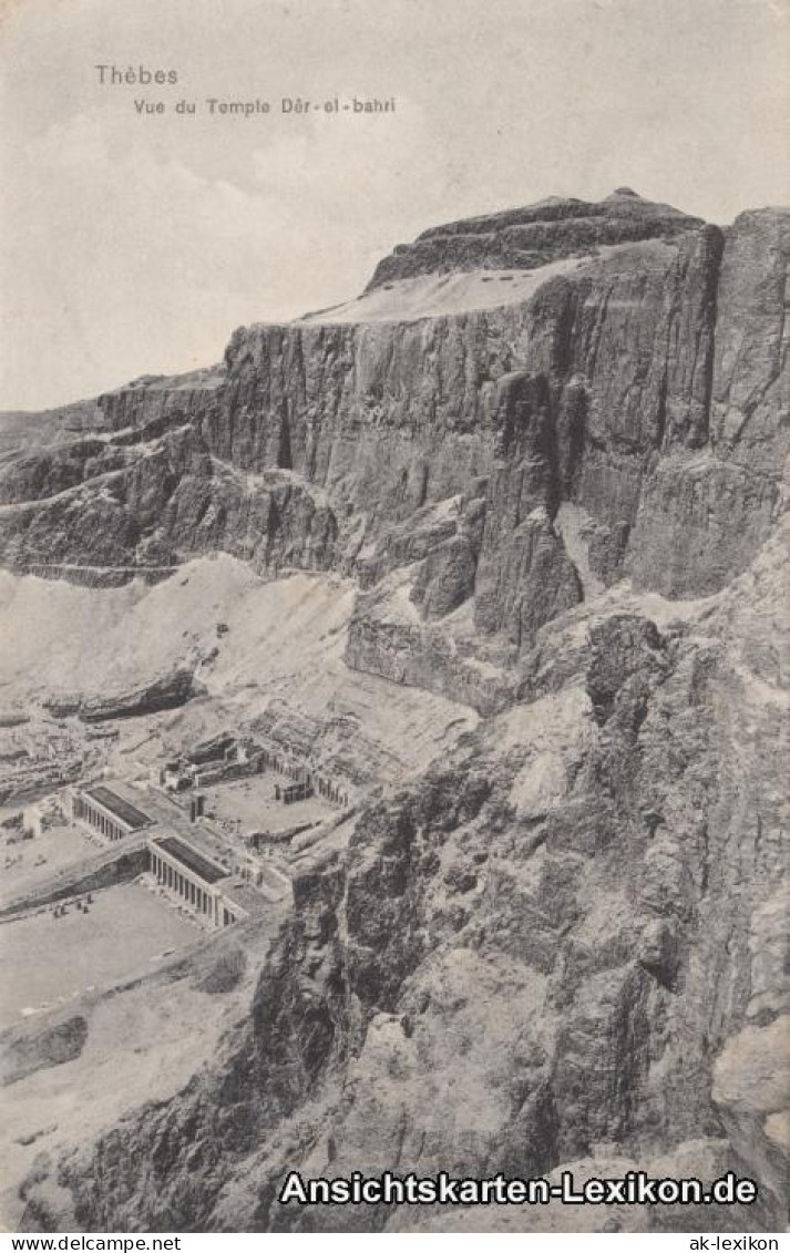 Postcard Theben Waset / Niut-reset Blick Auf Den Tempel 1914 - Sonstige & Ohne Zuordnung