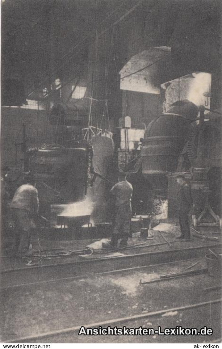 Borbeck-Essen (Ruhr) Kruppsche Werke - Innenasicht - Stahlgießer 1913  - Essen