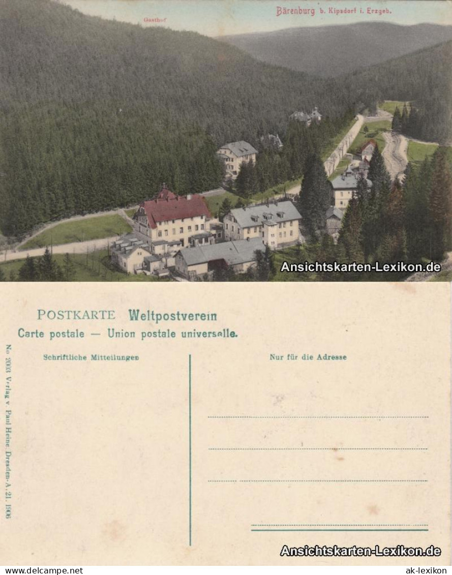 Ansichtskarte Kipsdorf-Altenberg (Erzgebirge) Straßenpartie 1906  - Kipsdorf
