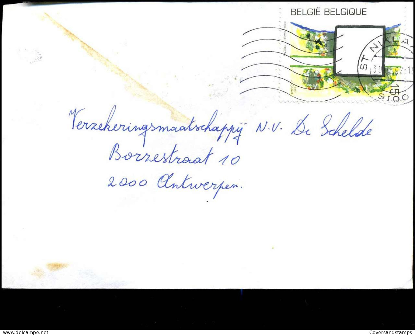 Cover Van St-Niklaas Naar Antwerpen - N° 2452 - Brieven En Documenten
