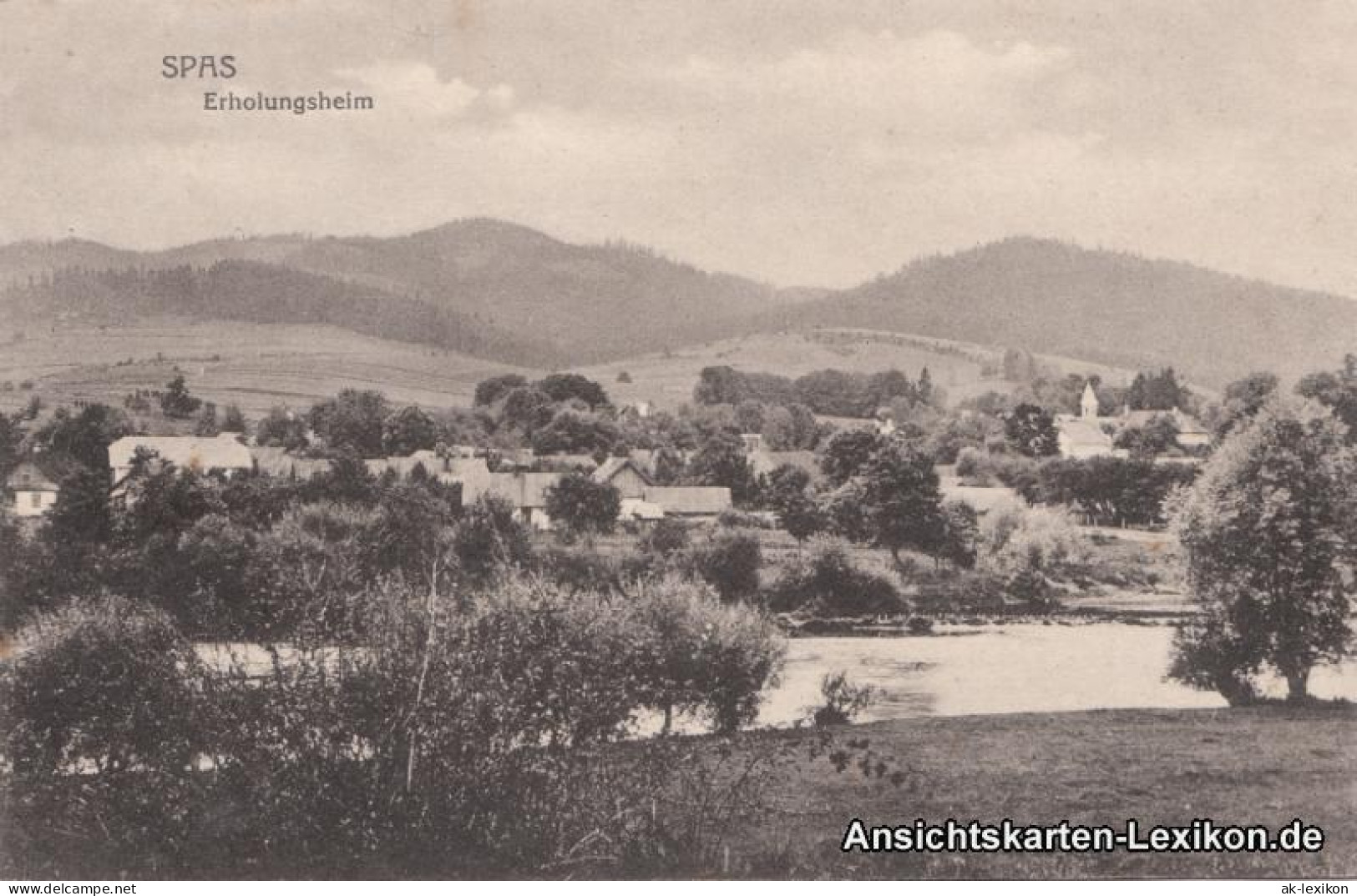 Ansichtskarte  SPAS Erholungsheim - Totalansicht 1916  - To Identify