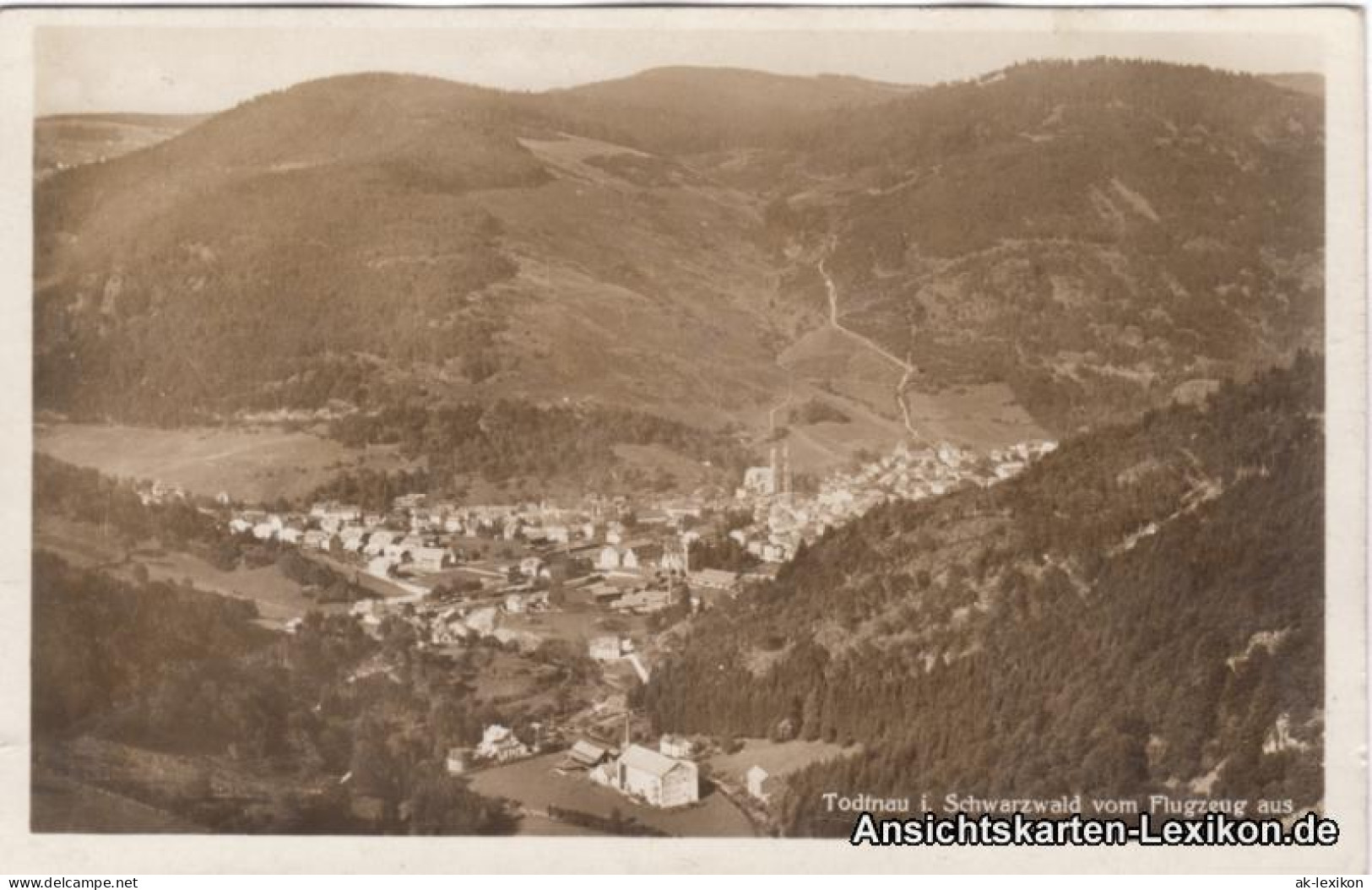 Ansichtskarte Todtnau Aus Dem Flugzeug 1934  - Todtnau