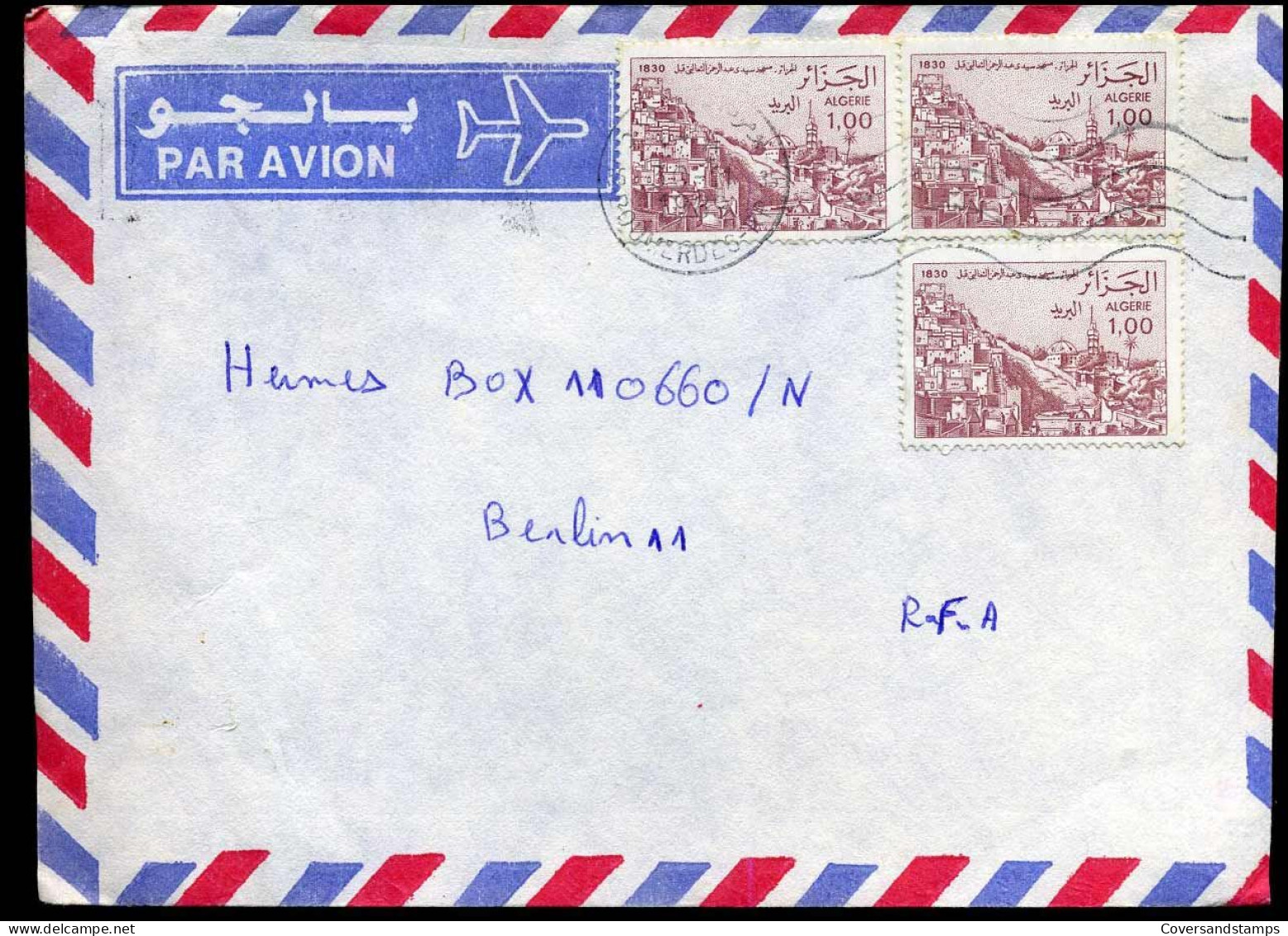 Cover To Berlin, Germany - Algeria (1962-...)