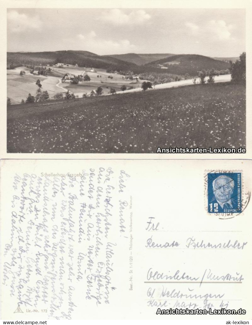 Ansichtskarte Schellerhau-Altenberg (Erzgebirge) Umlandpartie 1953 - Schellerhau