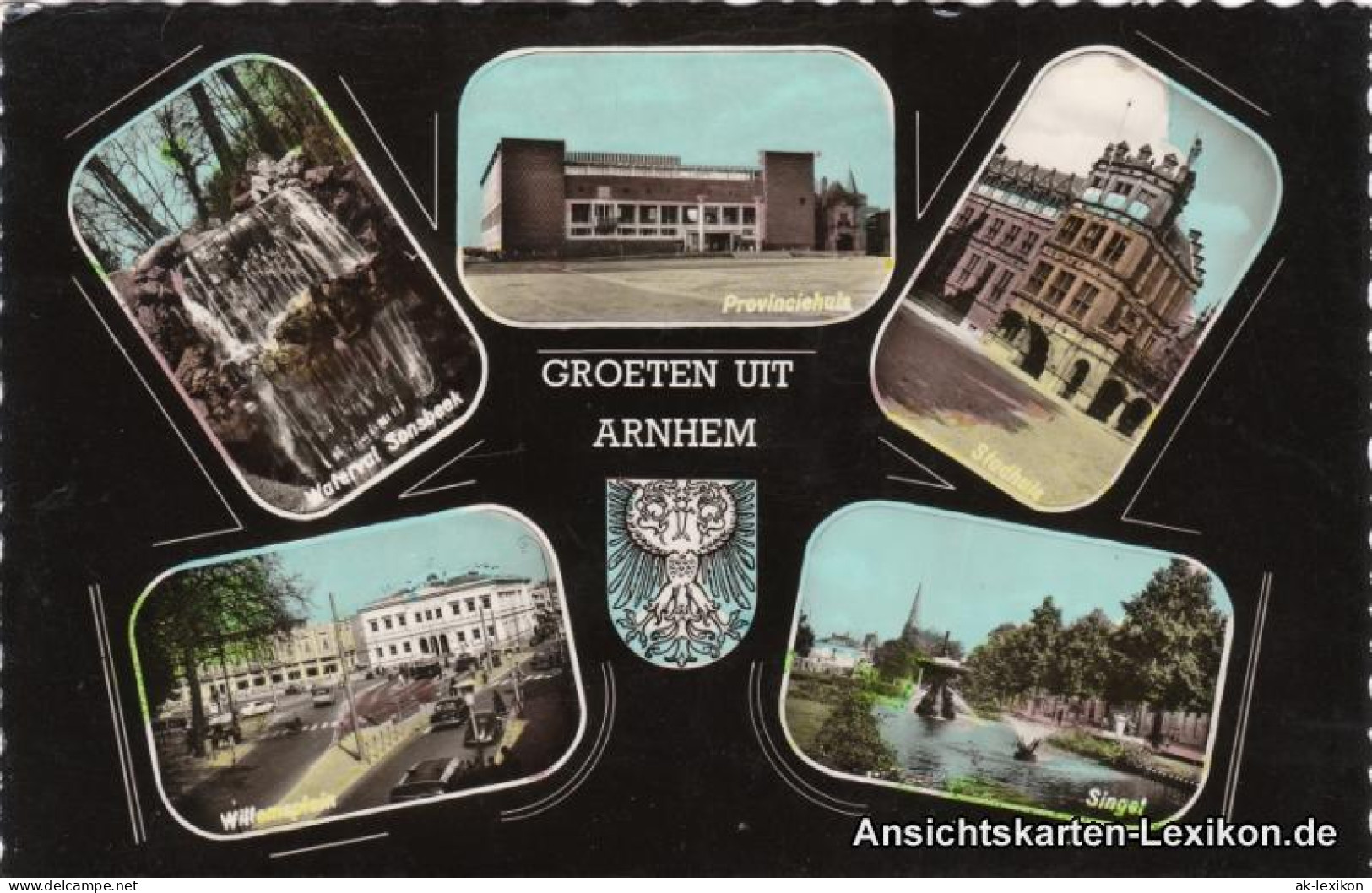 Arnheim Arnhem 5 Bild: Willemplein, Singst, Stadthuis Und Provinciehuis 1960  - Other & Unclassified