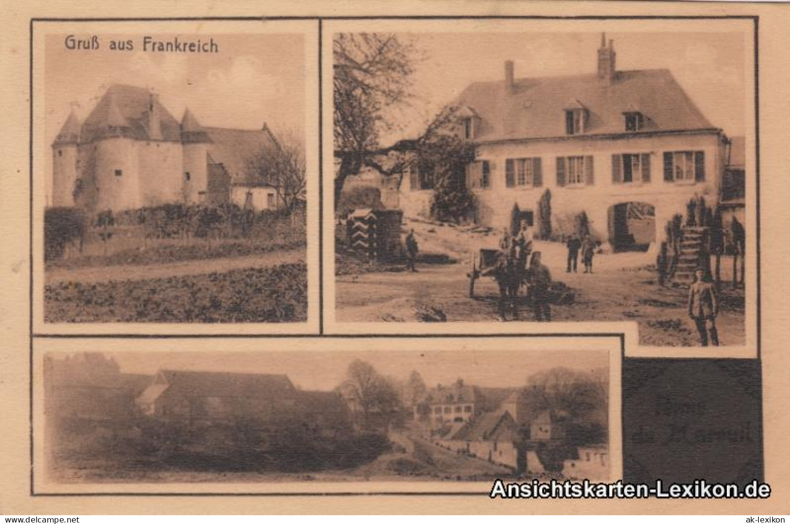 Ansichtskarte  Gruß Aus Frankreich - 3 Ansichten 1915  - To Identify