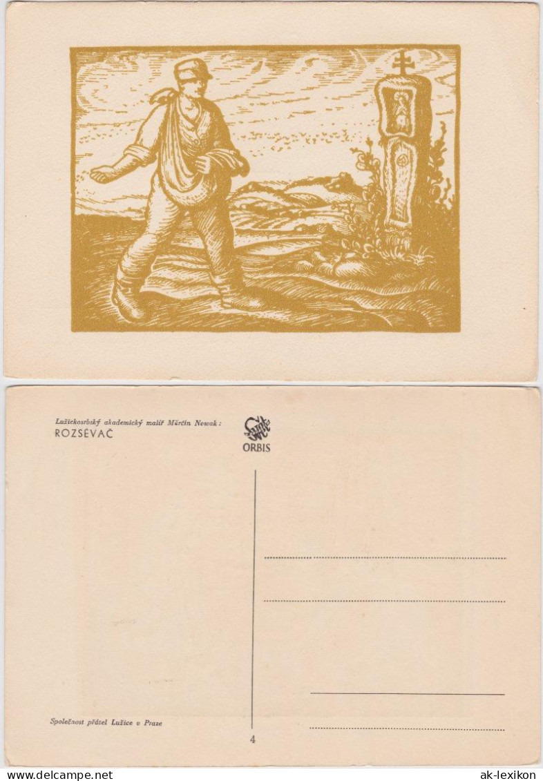 Ansichtskarte  Rozsévač Künstlerkarten 1950 - Zeitgenössisch (ab 1950)