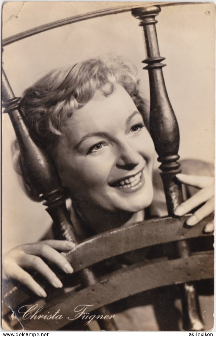 Ansichtskarte  Filmfoto: Christa Fügner In "Rivalen Am Steuer" 1957 - Actors