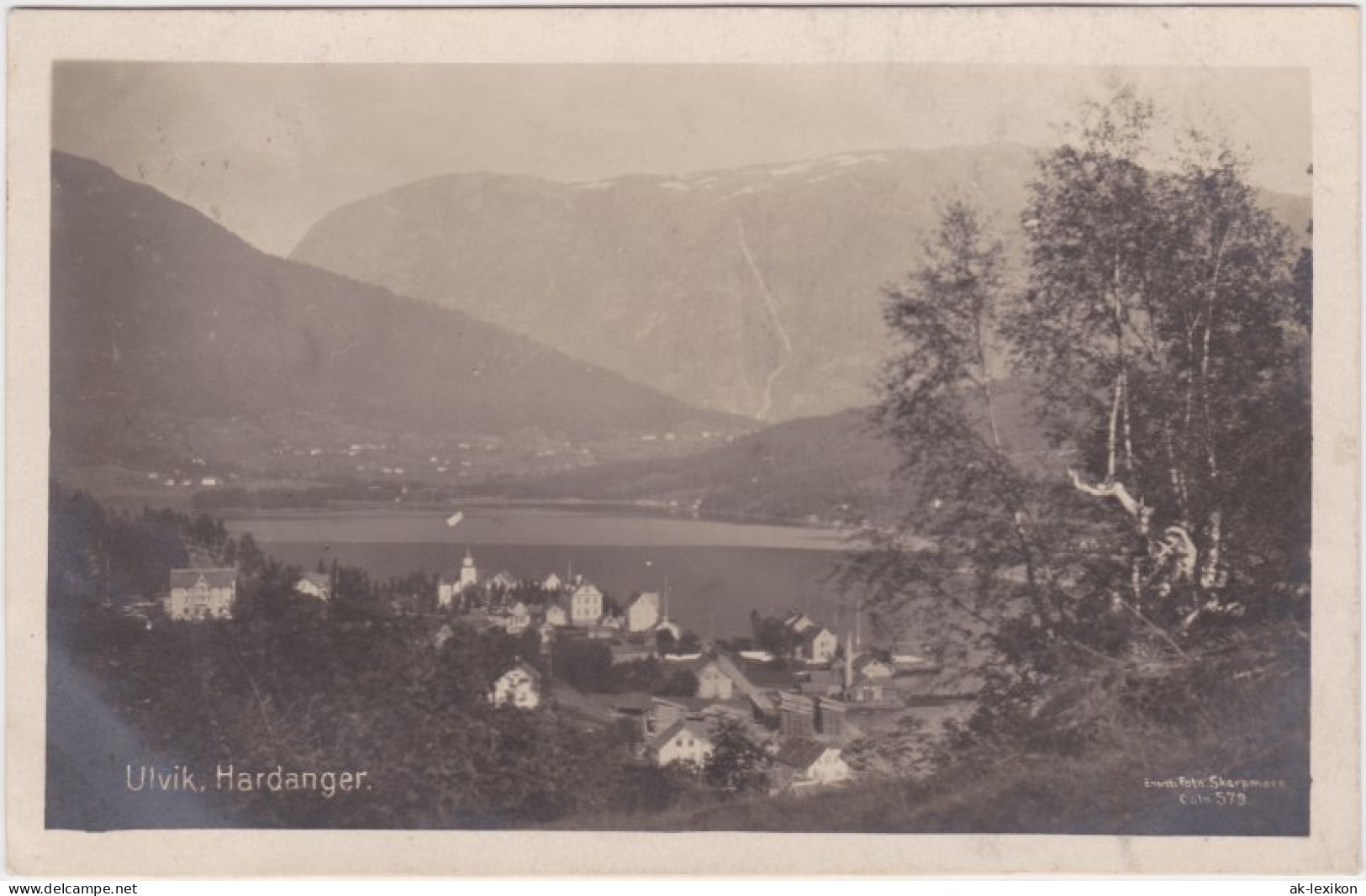 Postcard Ulvik Blick Auf Die Stadt 1925  - Norway