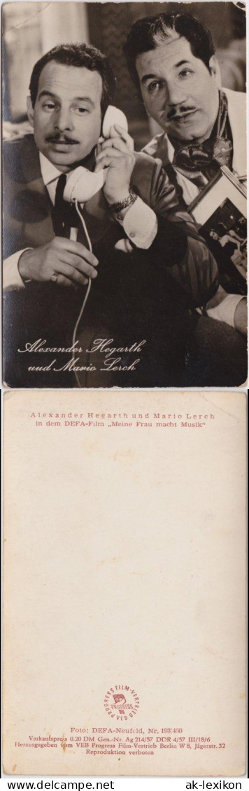  Filmfoto: Alexander Hegarth Und Mario Lorch In "Meine Frau Macht Musik" 1958 - Acteurs