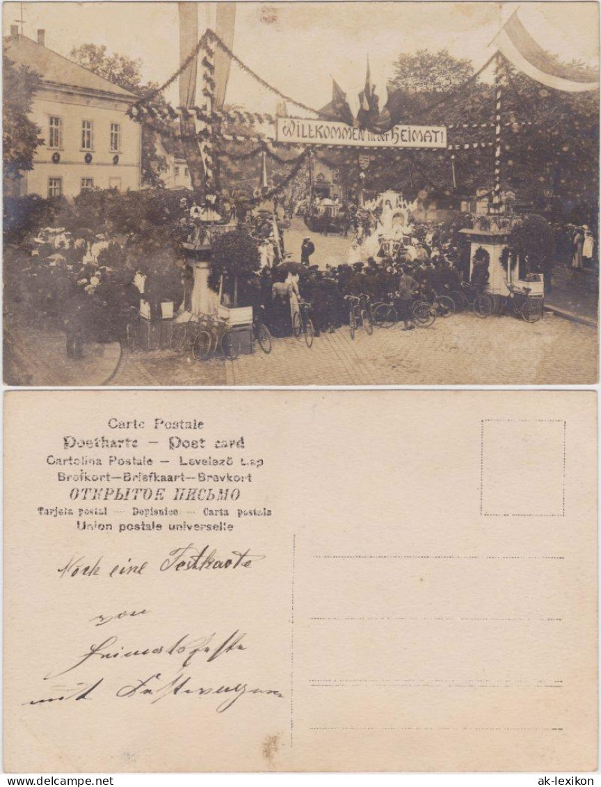 Ansichtskarte  Feier Kriegsheimkehrer 1917  - To Identify