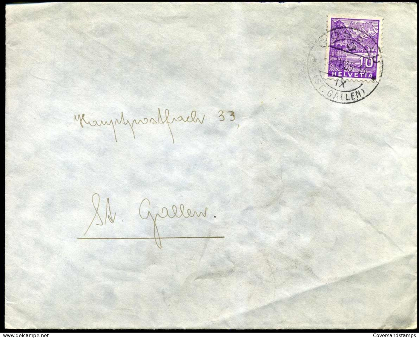 Cover To Sankt Gallen - Lettres & Documents