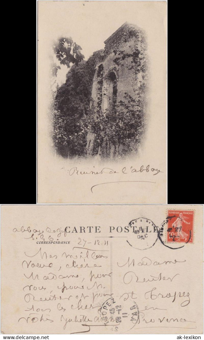 CPA Gif-sur-Yvette Ruines De L'Abbaye 1911 - Autres & Non Classés