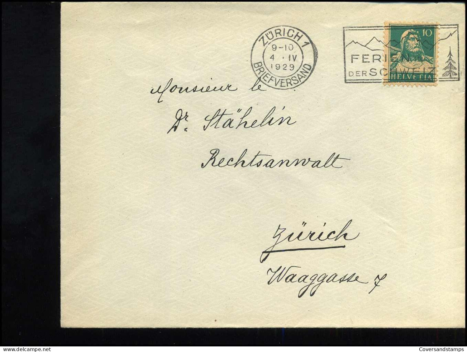 Cover To Zürich - Covers & Documents