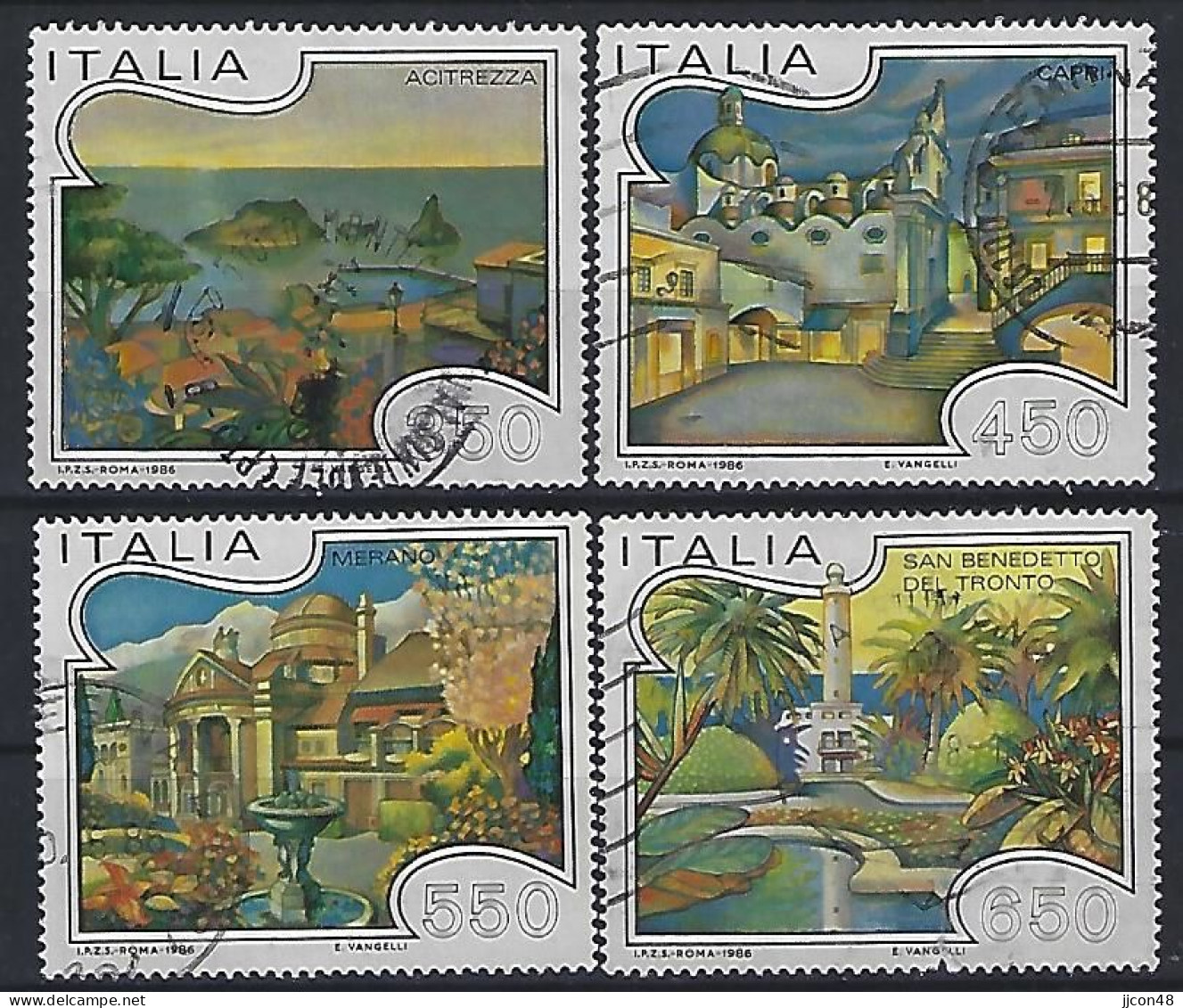 Italy 1986  Tourismus  (o) Mi.1964-1967 - 1981-90: Used