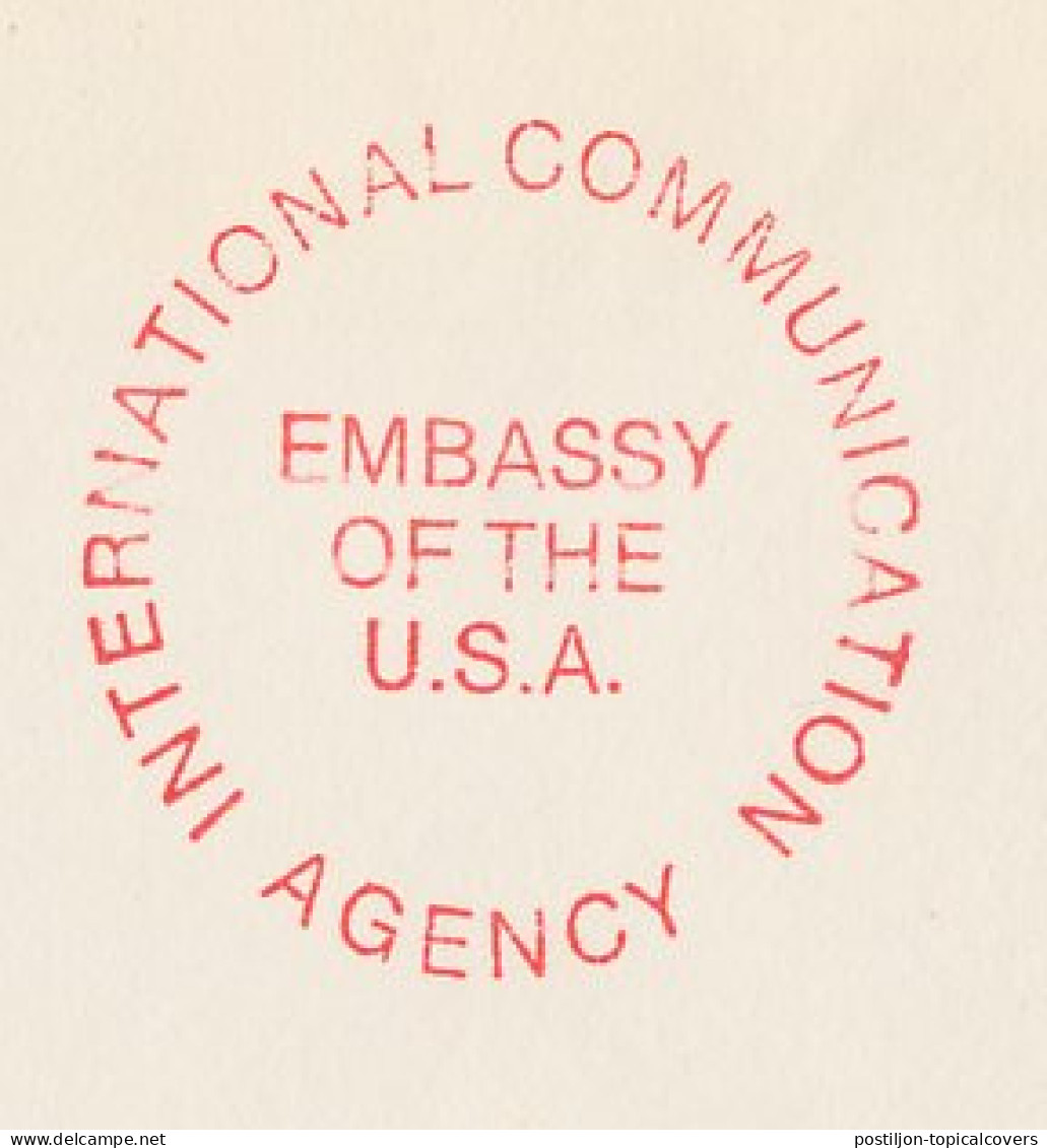 Meter Cover Netherlands 1982 USA - Embassy - Unclassified