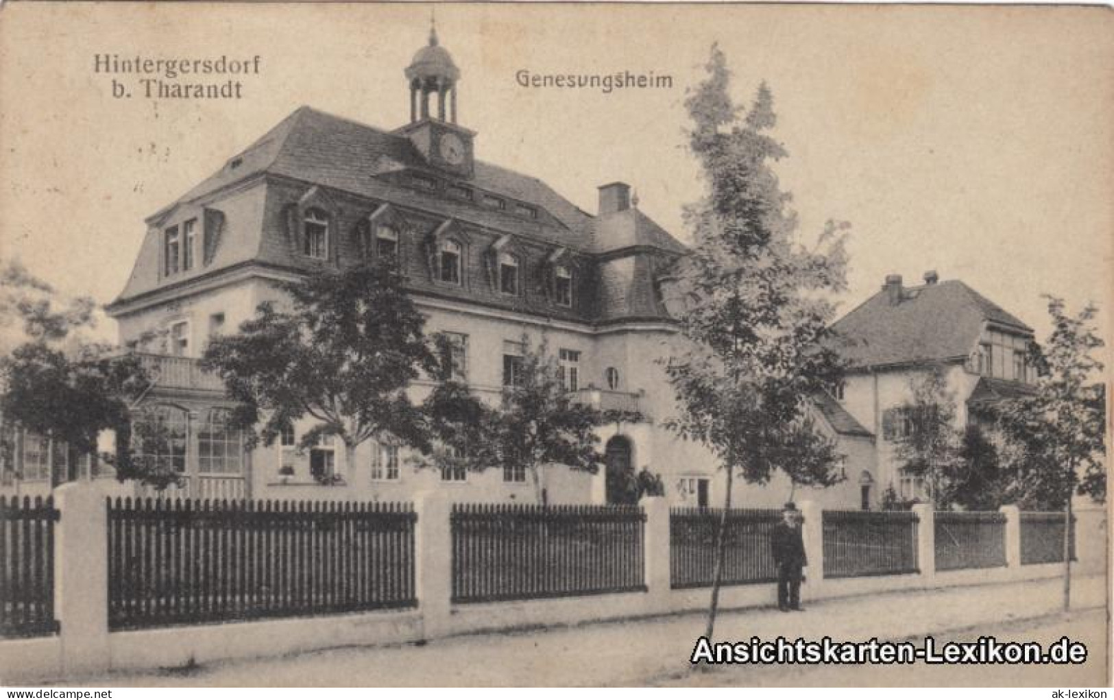 Ansichtskarte Hintergersdorf-Tharandt Partie Am Genesungsheim 1922  - Tharandt